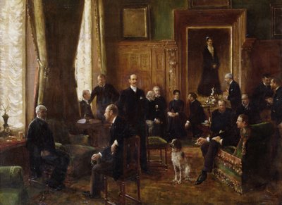 Der Salon der Gräfin Potocka, 1887 von Jean Beraud